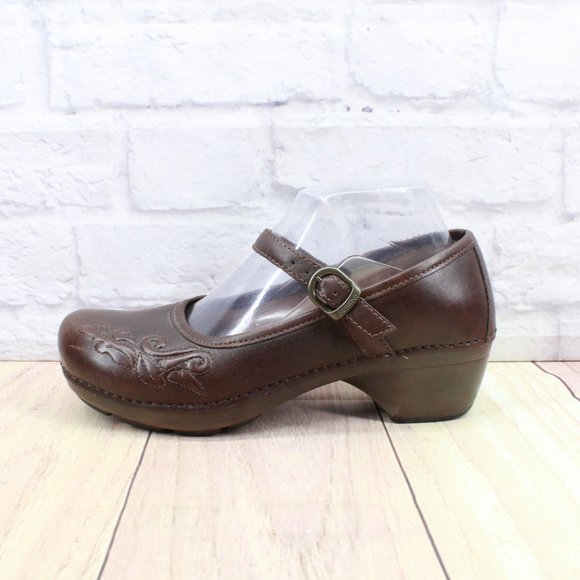 Dansko Shoes - Dansko Savanna Brown Mary Jane Comfort Clogs Shoes Size 39 US 9